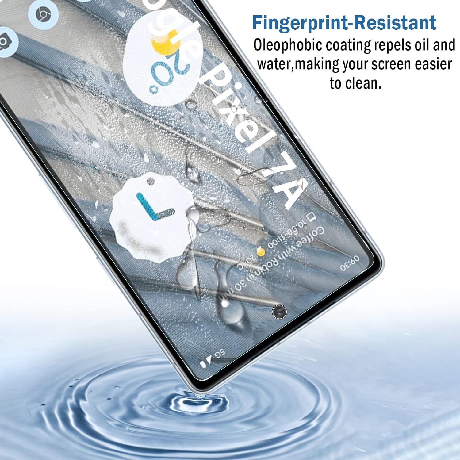 Set 2 Folii de Protectie Natbok din Sticla Temperata pentru Google Pixel 7A, Ultra-Clare, 9H, Anti-Zgarieturi si Anti-Amprente, 7VOZ