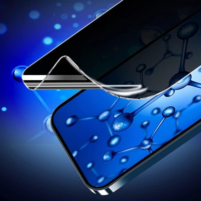 Folie de protectie ecran Privacy Hydrogel din silicon, TPU, compatibila cu iPhone 16 Pro Max, Perfect fit, acopera tot ecranul, ISAG