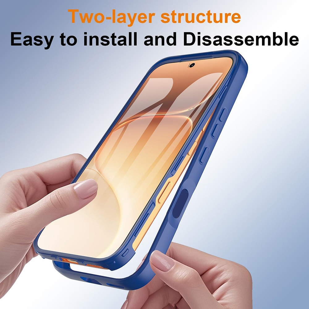 Husa pentru Honor 600 / 600 Pro + Folie - Techsuit ColorVerse 360 Series - Blue