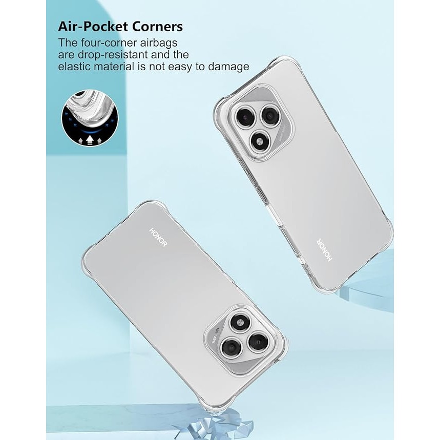 Intelli® Husa silicon compatibila cu Honor 400 Lite, Anti soc, Transparent