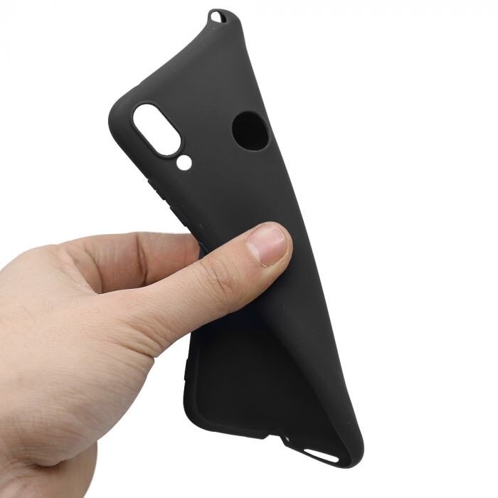 Husa Huawei Y7 2019 Liquid Silicone Case Negru