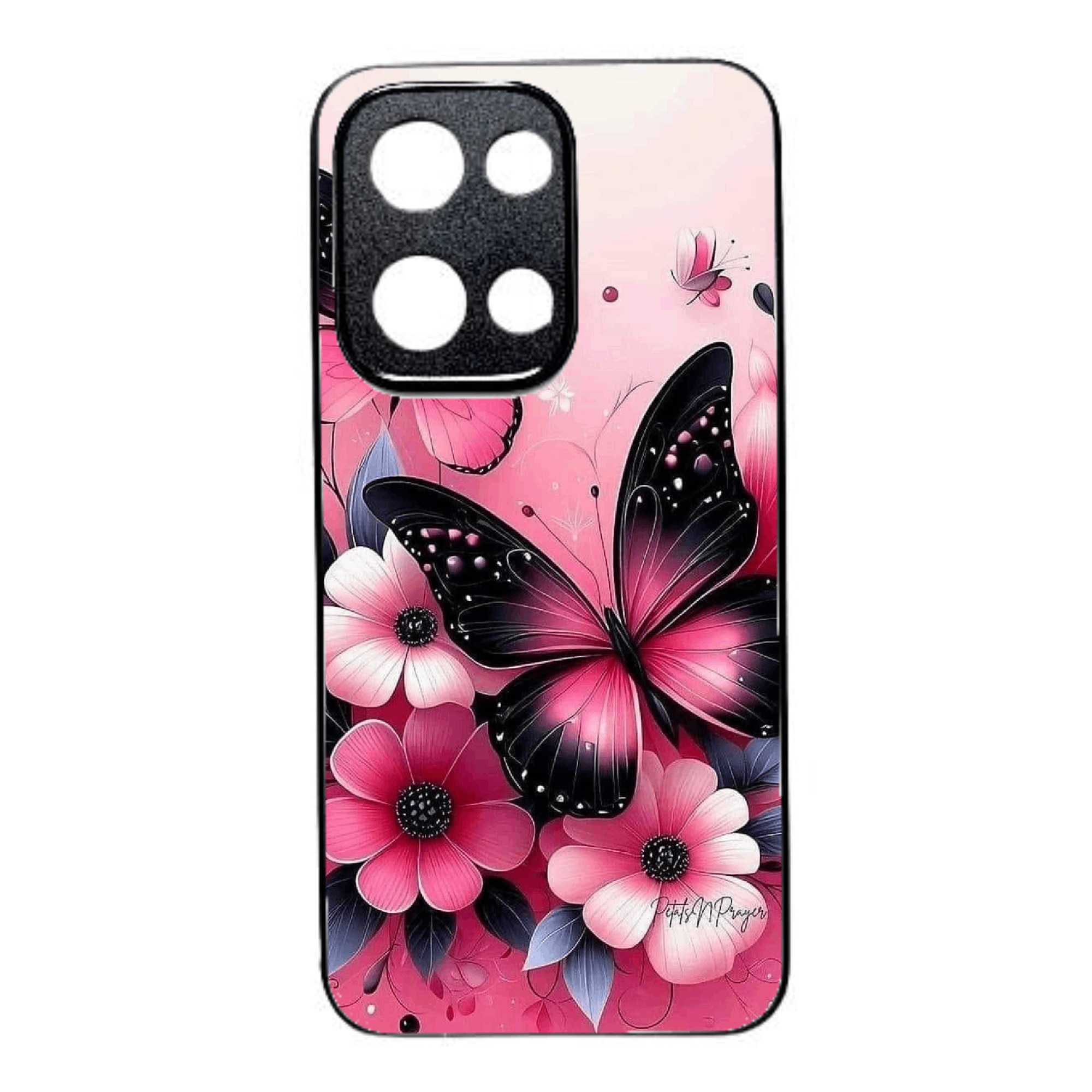 Husa Soft TPU compatibila cu Oppo Reno 13 5G, Butterfly Design