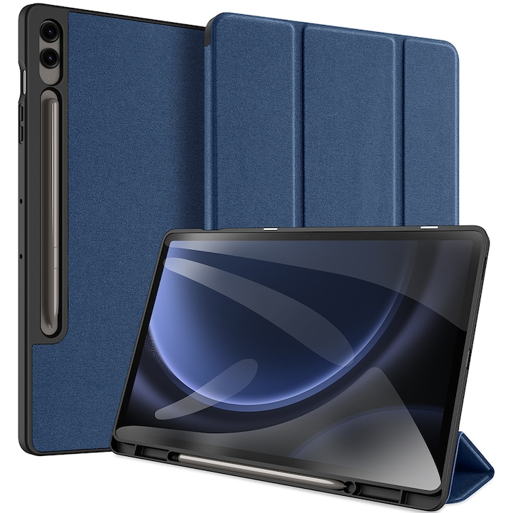 Husa DuxDucis Domo compatibila cu Samsung Galaxy Tab S9 FE Plus 12.4 inch Blue