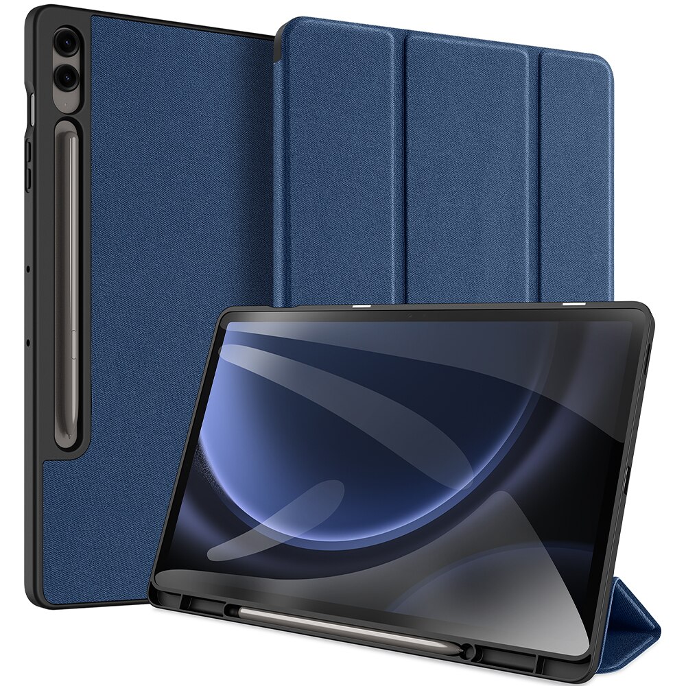 Husa DuxDucis Domo compatibila cu Samsung Galaxy Tab S9 FE Plus 12.4 inch Blue