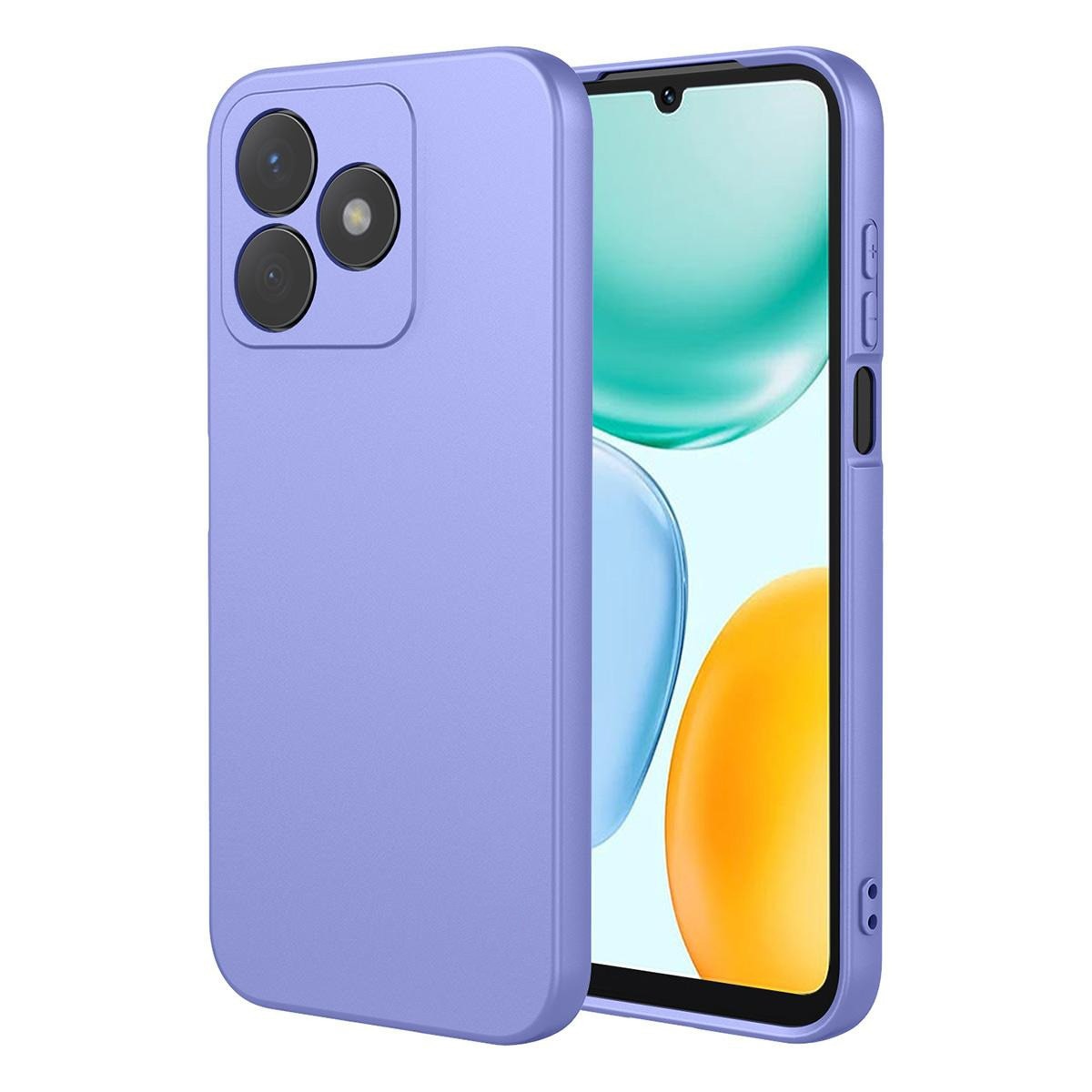 Husa pentru Honor X5c Plus Daden® Silicon SoftFlex, Ultra Slim, Protectie sporita, Interior de microfibra, Mov deschis