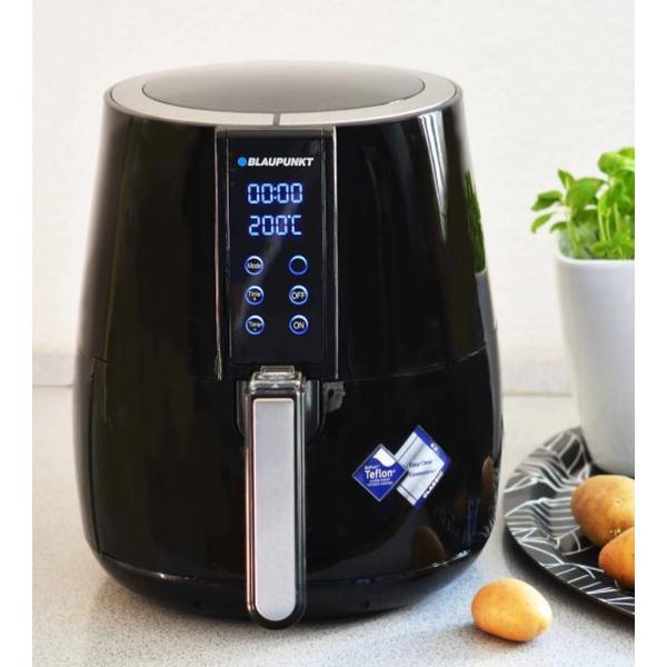 Friteuza fara ulei Blaupunkt AirFryer AFD501, 1500 W, Temperatura reglabila 150- 200 grade (Negru)