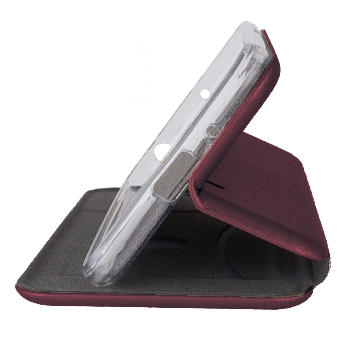Husa flip Huawei Mate 20 Pro - carte cu magnet integrat, buzunar interior, piele eco, iShiled - Visinie
