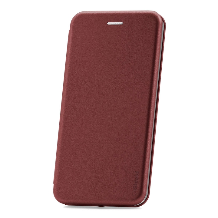 Husa flip Huawei Mate 20 Pro - carte cu magnet integrat, buzunar interior, piele eco, iShiled - Visinie