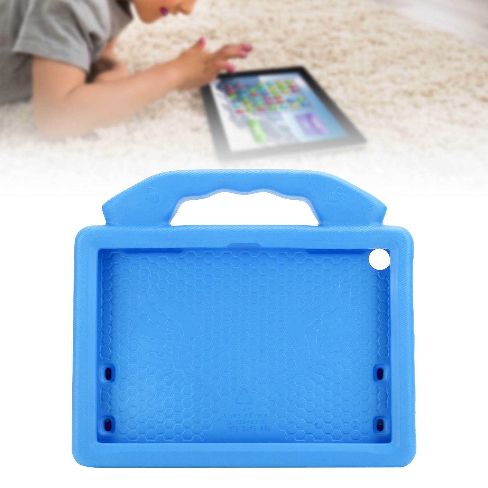 Husa de protectie Fokelyi pentru Kindle Fire HD 8/8P Antidrop EVA pentru copii (albastru)