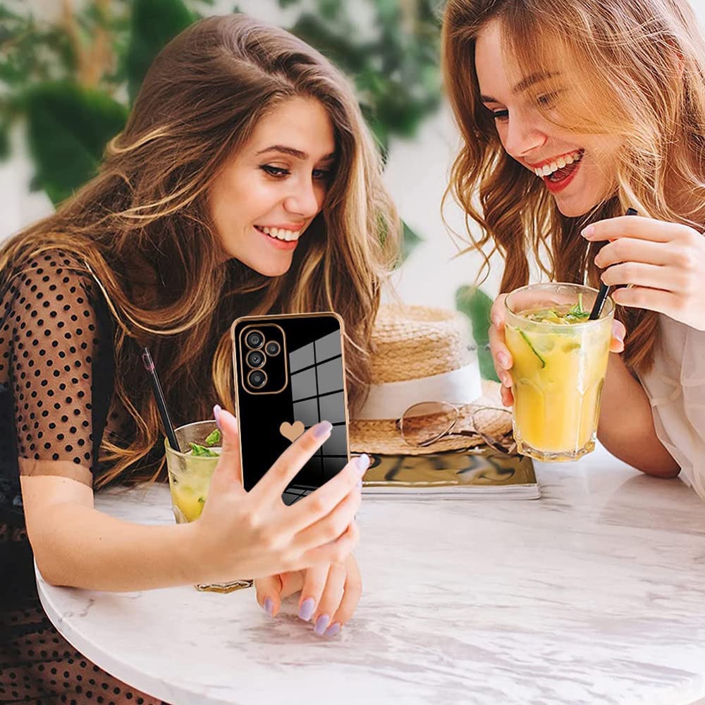 Husa pentru Samsung Galaxy A34 5G, XGSM, Model inima, Negru