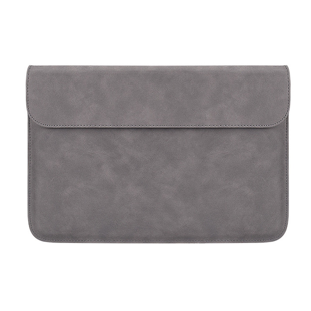 Husa laptop 13.3 inch, piele PU, rezistenta la apa si uzura, magnetica, neagra