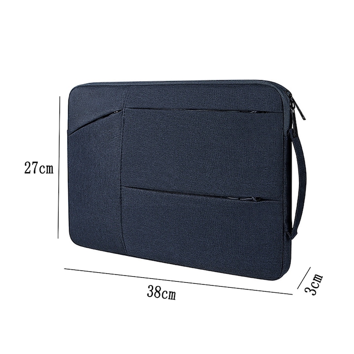 Geanta laptop 14.1-15.4 inch, impermeabila, captuseala moale, 38x27x3cm