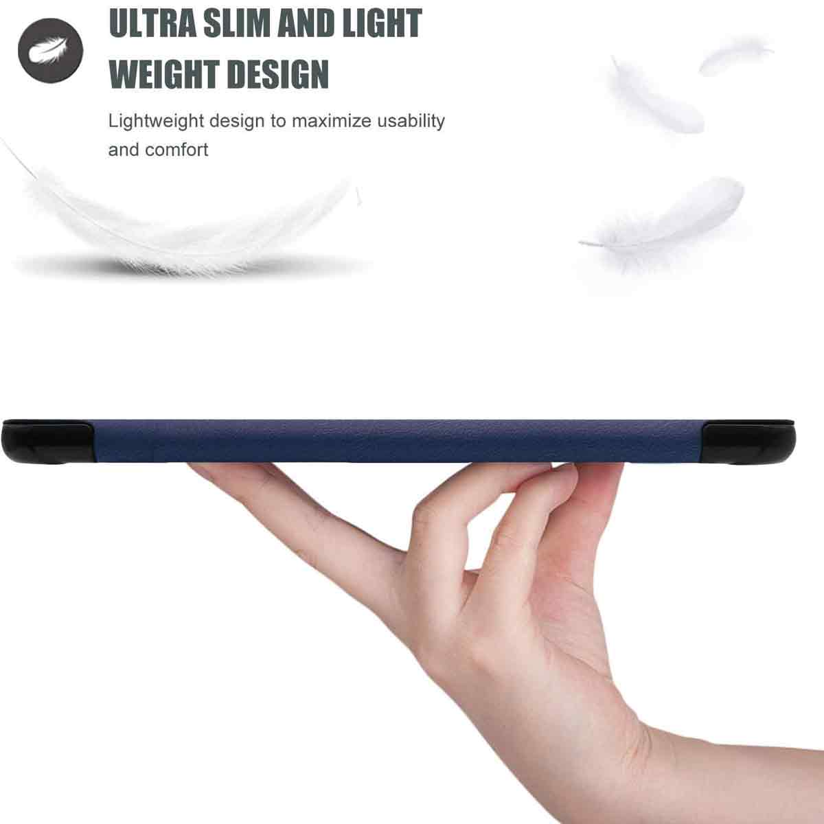 Husa tableta tri-plie, albastru, 24.8x17.9x1.3cm, 295g