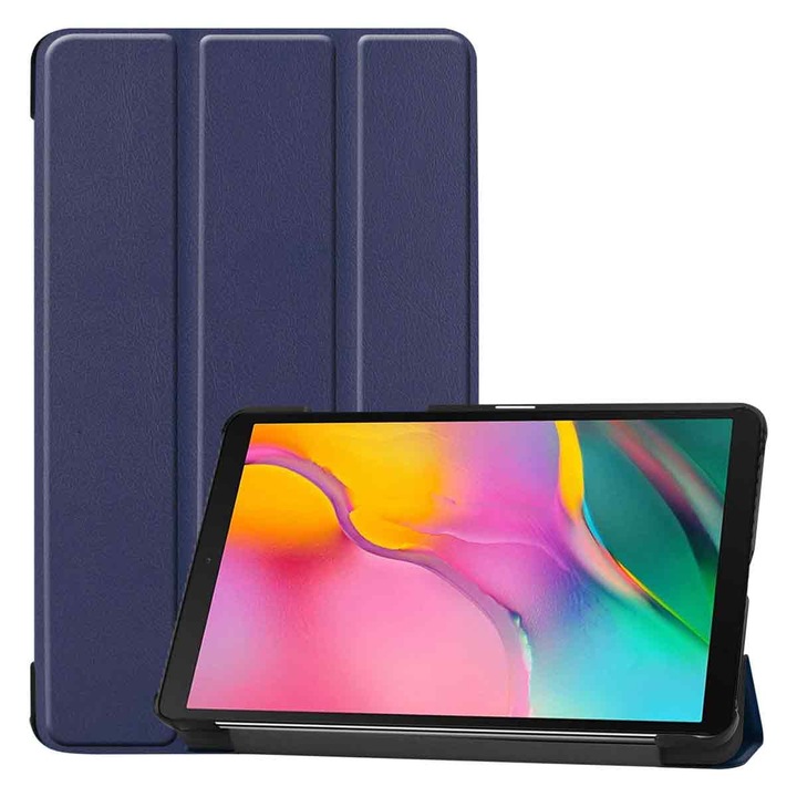 Husa tableta tri-plie, albastru, 24.8x17.9x1.3cm, 295g
