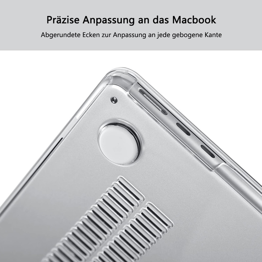 Husa compatibila cu MacBook Air 13.6 A2681 M2 (2022) 0805BM-BST3120035, carcasa dura ultra-subtire din PC, roz, 31.5 x 22.5 x 2 cm