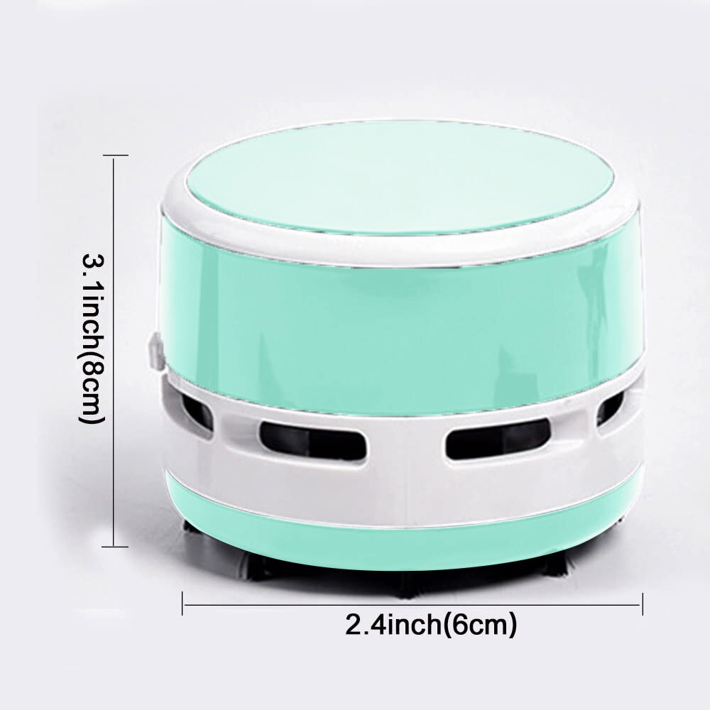 Aspirator portabil mini, compact, fara fir, negru, 8x6cm