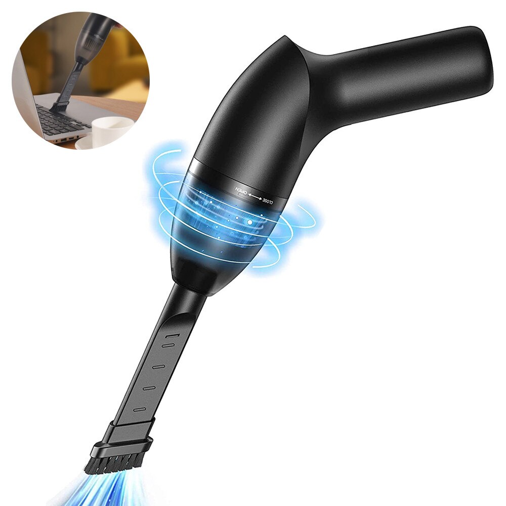 Aspirator portabil fara fir 0805BM-222630, 65W, 4300 PA, baterie 2×18650 2.500mAh, filtru HEPA, pentru uscat/umed/auto, negru, 20.7×6.1×14.5 cm