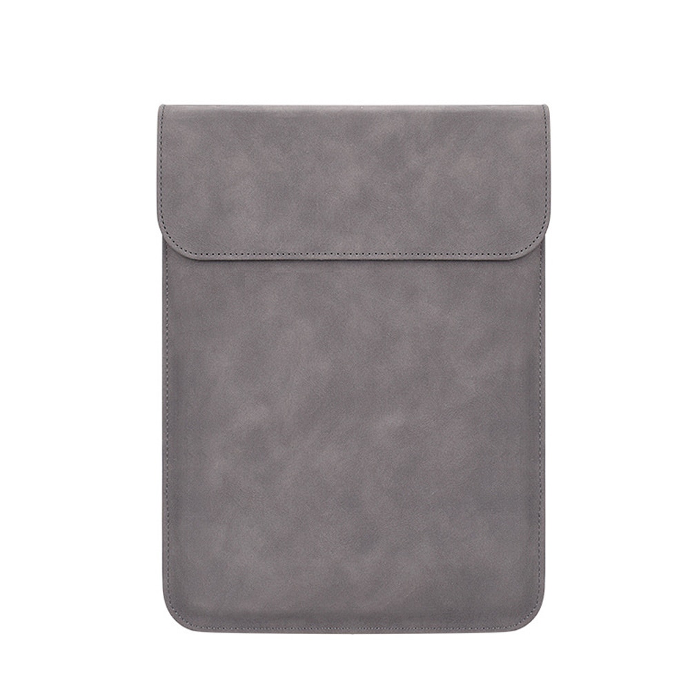 Husa laptop 14.1-15.4 inch, piele PU, rezistenta la apa si uzura, negru