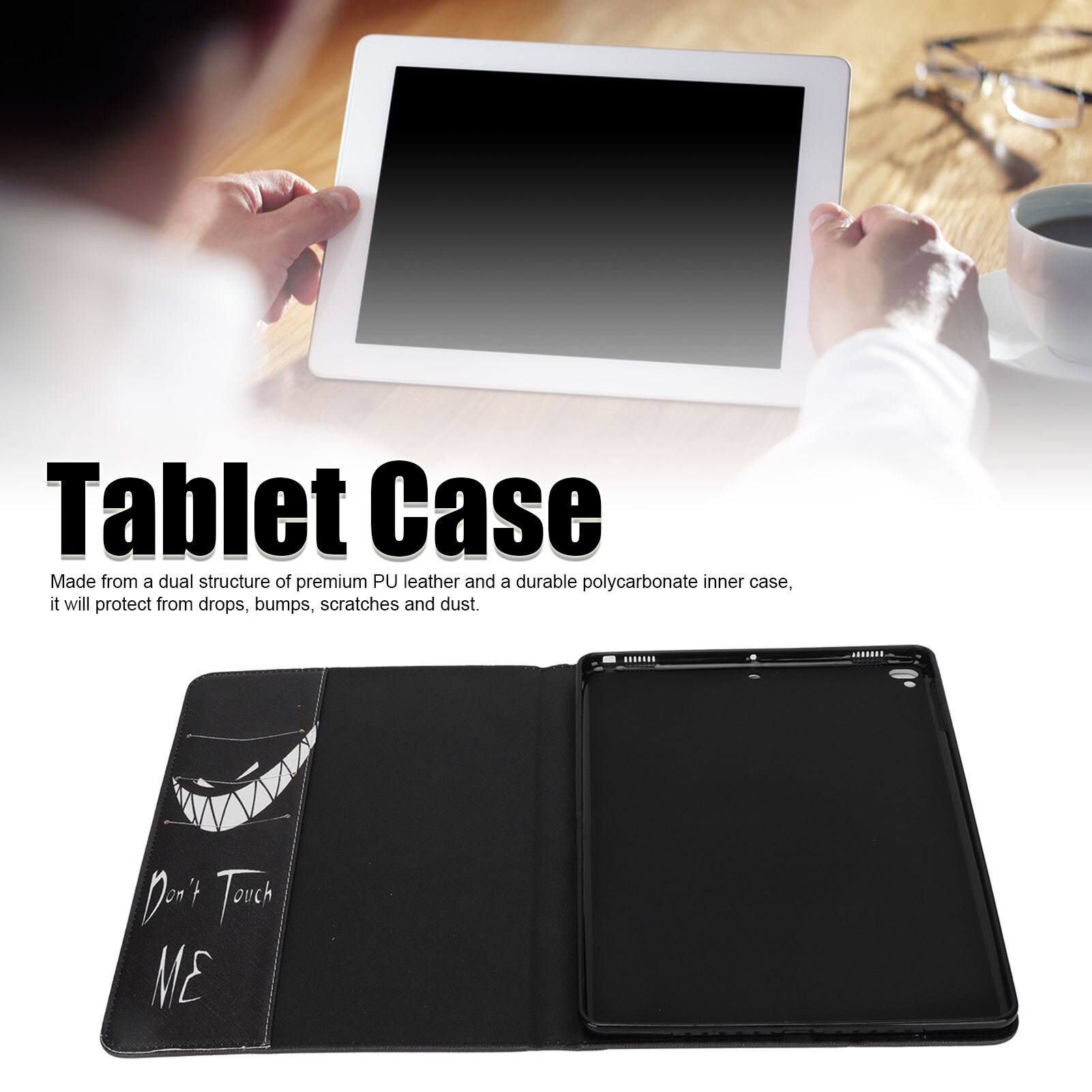 Husa tableta Fokelyi, protectie 360, PU, TPU, pentru iPad 9, 258g