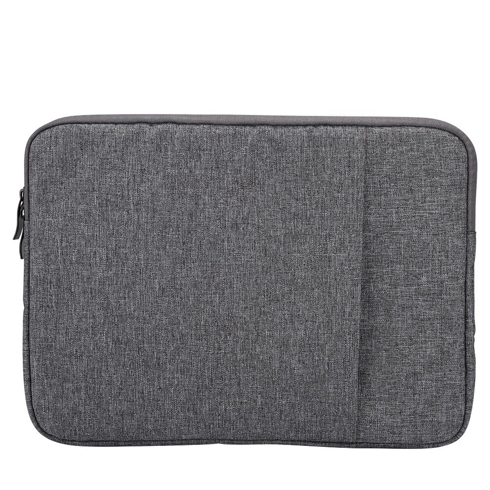 Geanta laptop business Peysaitr, nylon, 11 inch, gri inchis, structura cu doua straturi