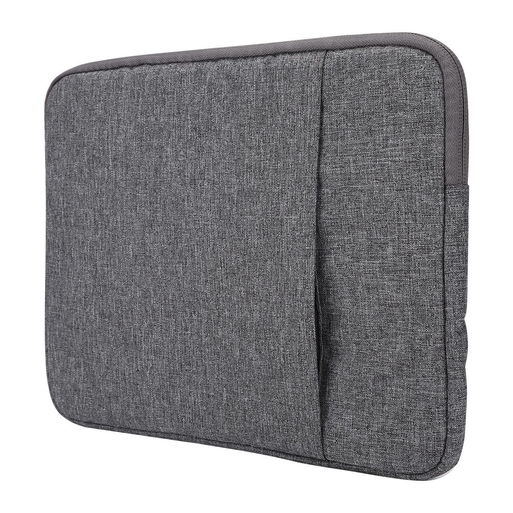 Geanta laptop business Peysaitr, nylon, 11 inch, gri inchis, structura cu doua straturi