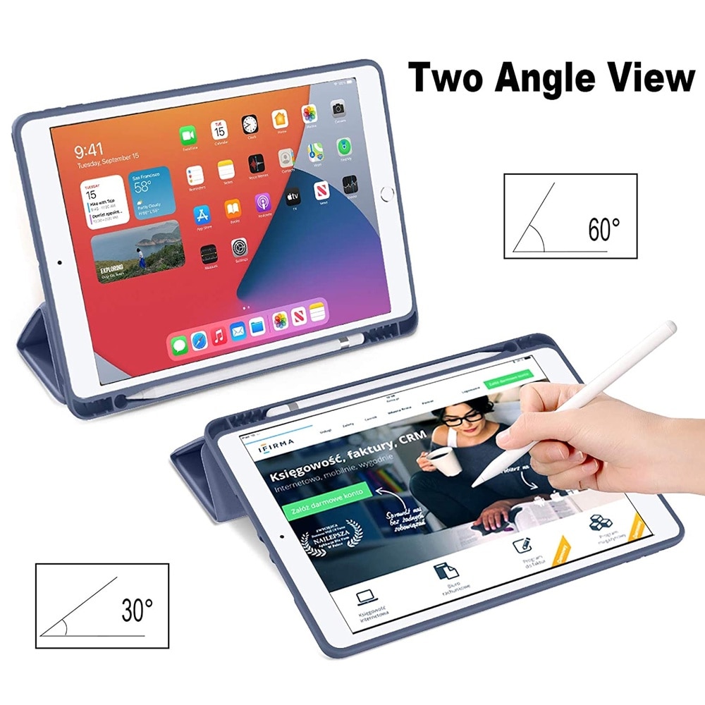 Husa pentru iPad Mini 6 (8.3 inch) cu suport pentru creion, Fokelyi, material TPU, functie auto sleep/wake