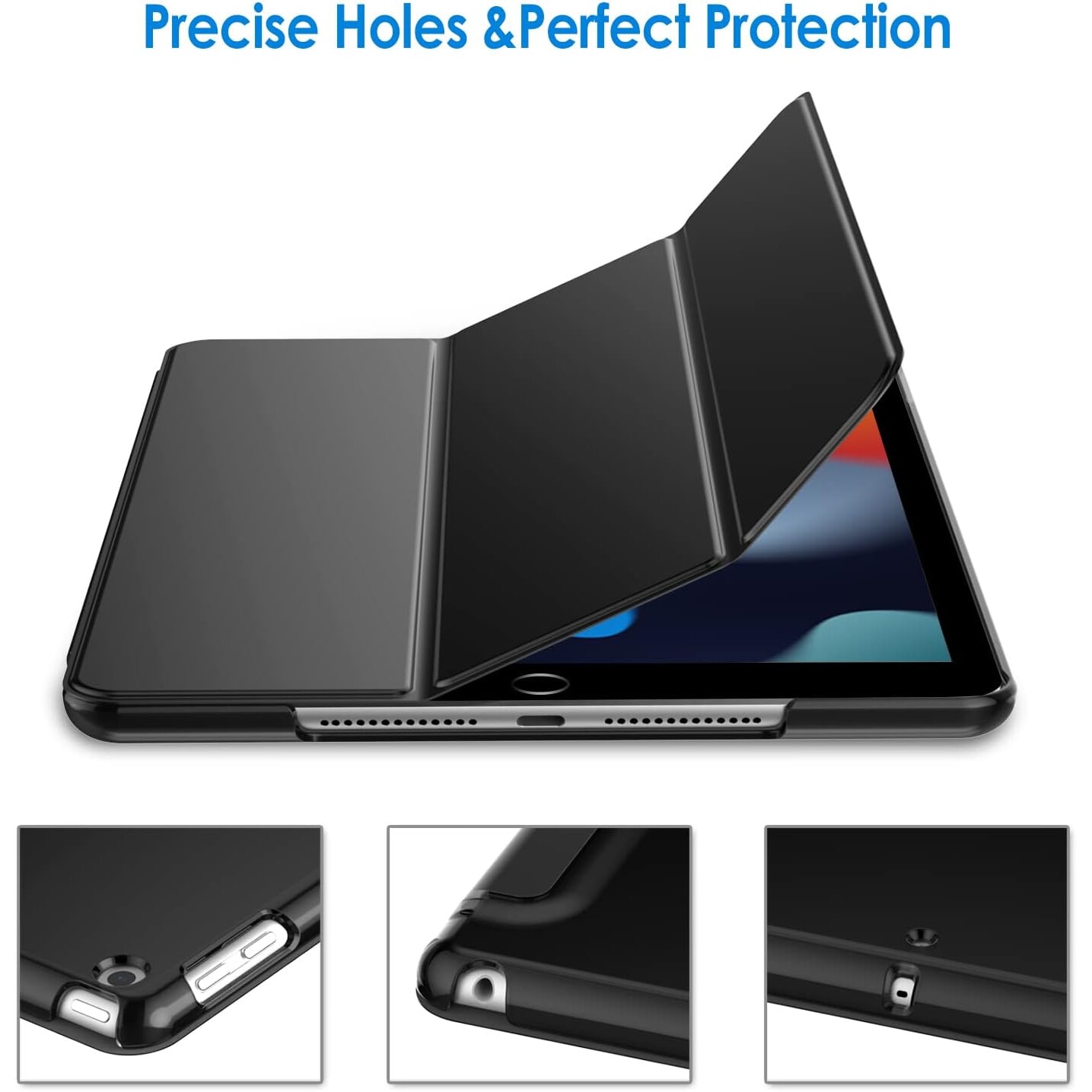 Husa tableta Zeaicos pentru iPad 10.2 inch, auto wake/sleep, 2021/2020/2019, multicolor
