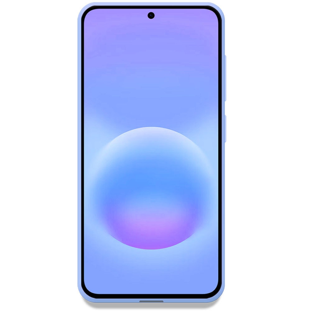 Husa pentru Samsung Galaxy A57 5G, Color Shield, Interior de catifea, Suprafata aderenta, Protectie antisoc, Margini ridicate, Regular Fit, Silicon, Albastru deschis