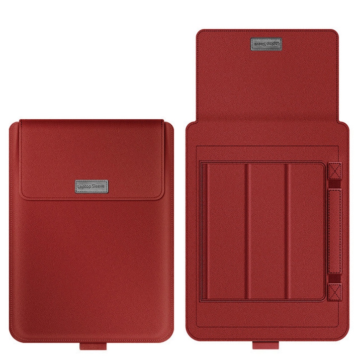 Geanta laptop Zeaicos, 14 inch, rosie, compatibila universal, pentru MacBook Pro si Air