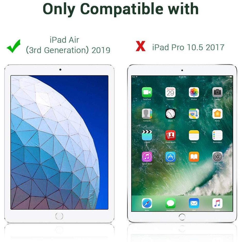 Carcasa Smart pentru iPad Air 10.5" 2019, Cozevdnt, piele ecologica, anti-alunecare