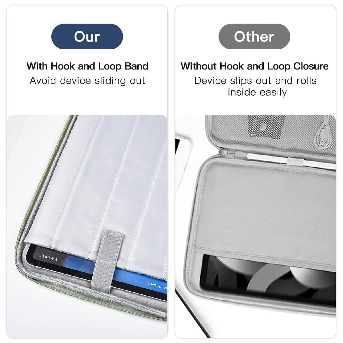 Geanta laptop Zeaicos, impermeabila, 360 protectie, alb, 35x25.5x3cm