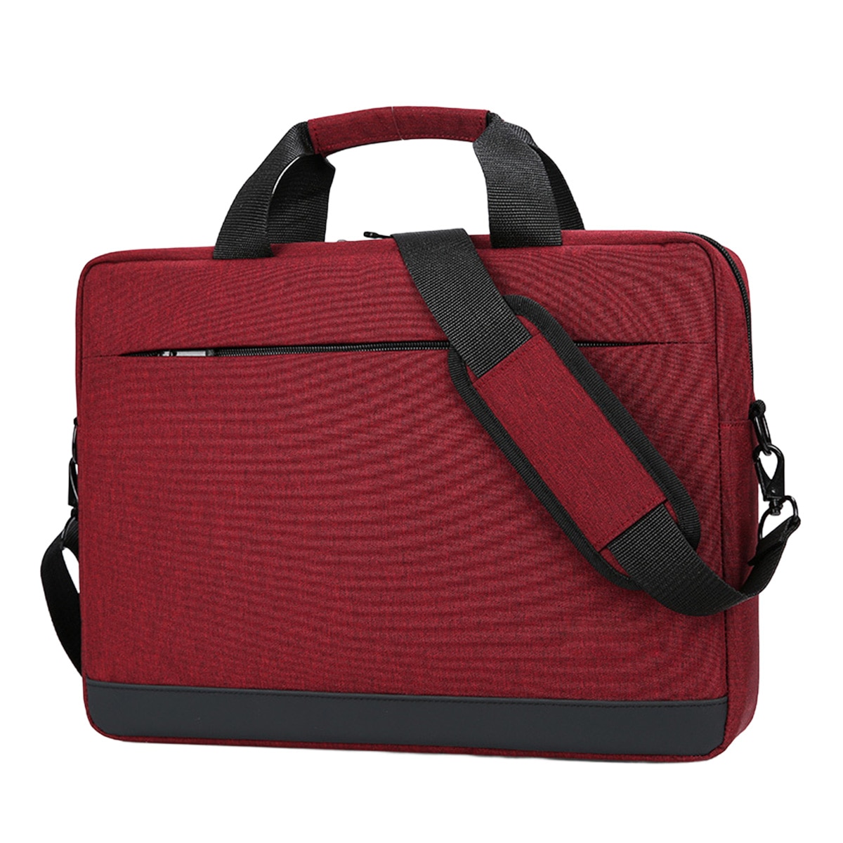 Geanta laptop Fokelyi, Oxford, 42x32x7cm, rezistenta la apa, rosie