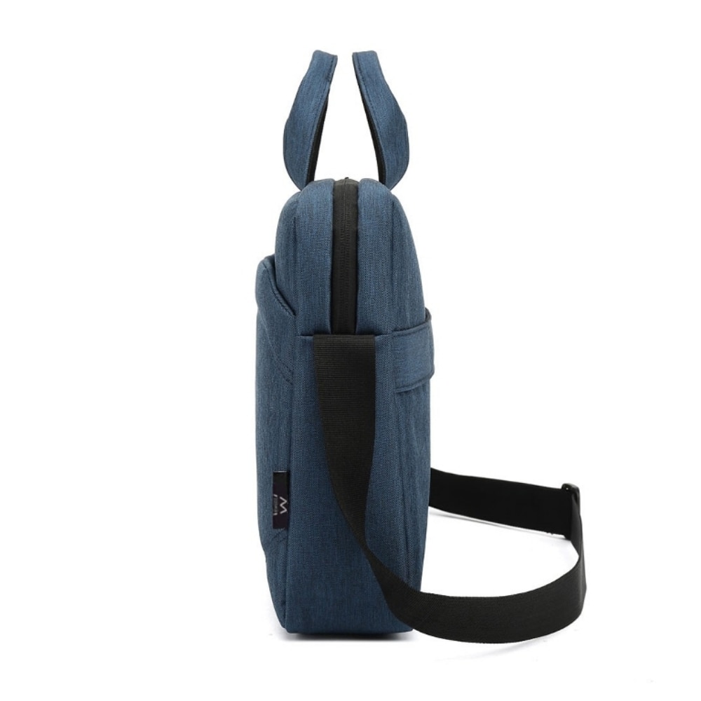 Geanta laptop Zeaicos 15.6", albastra, dimensiuni 14.8x10.8x2.4 inch