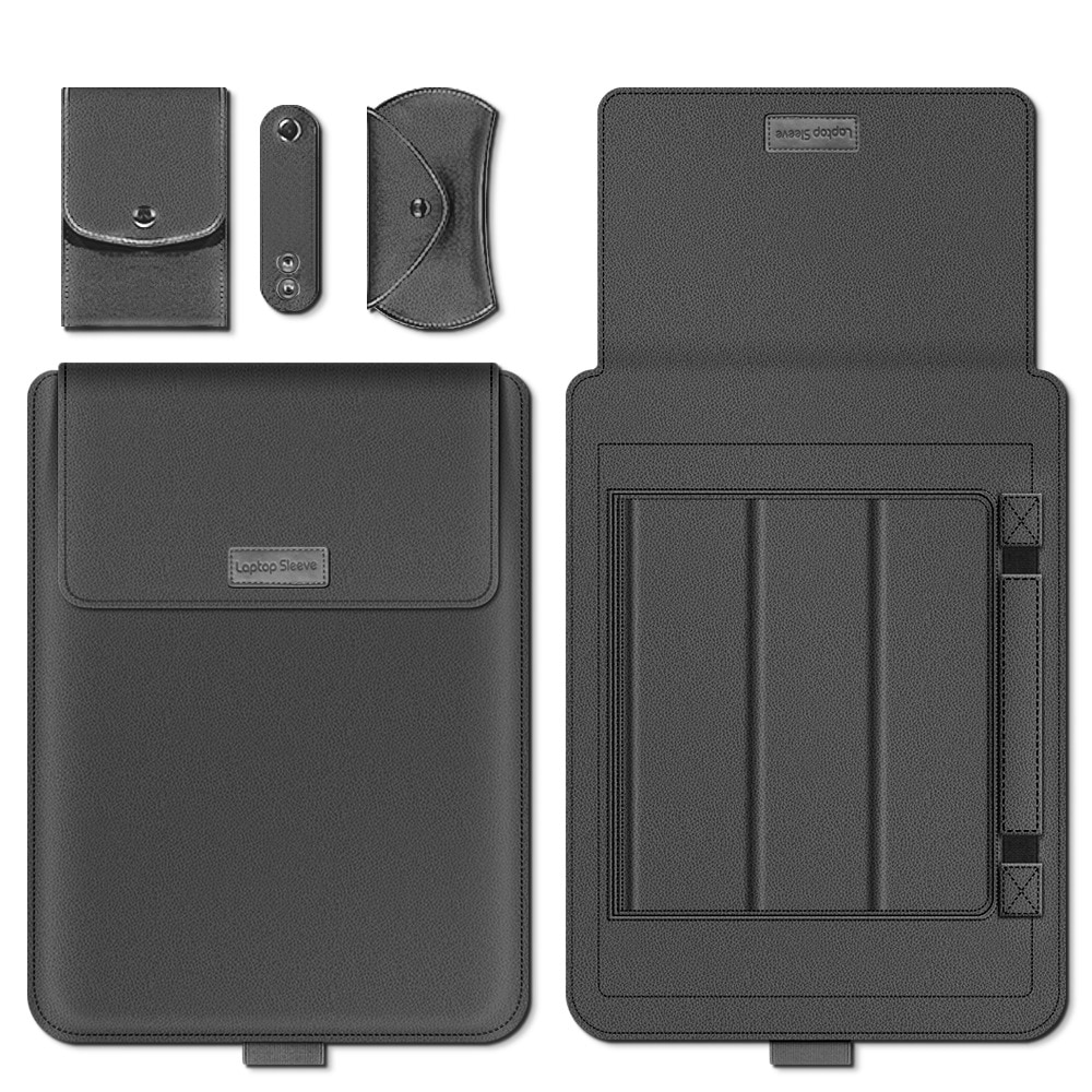 Geanta laptop Zeaicos, universala, neagra, 11/12 inch, design modern, protectie impotriva zgarieturilor