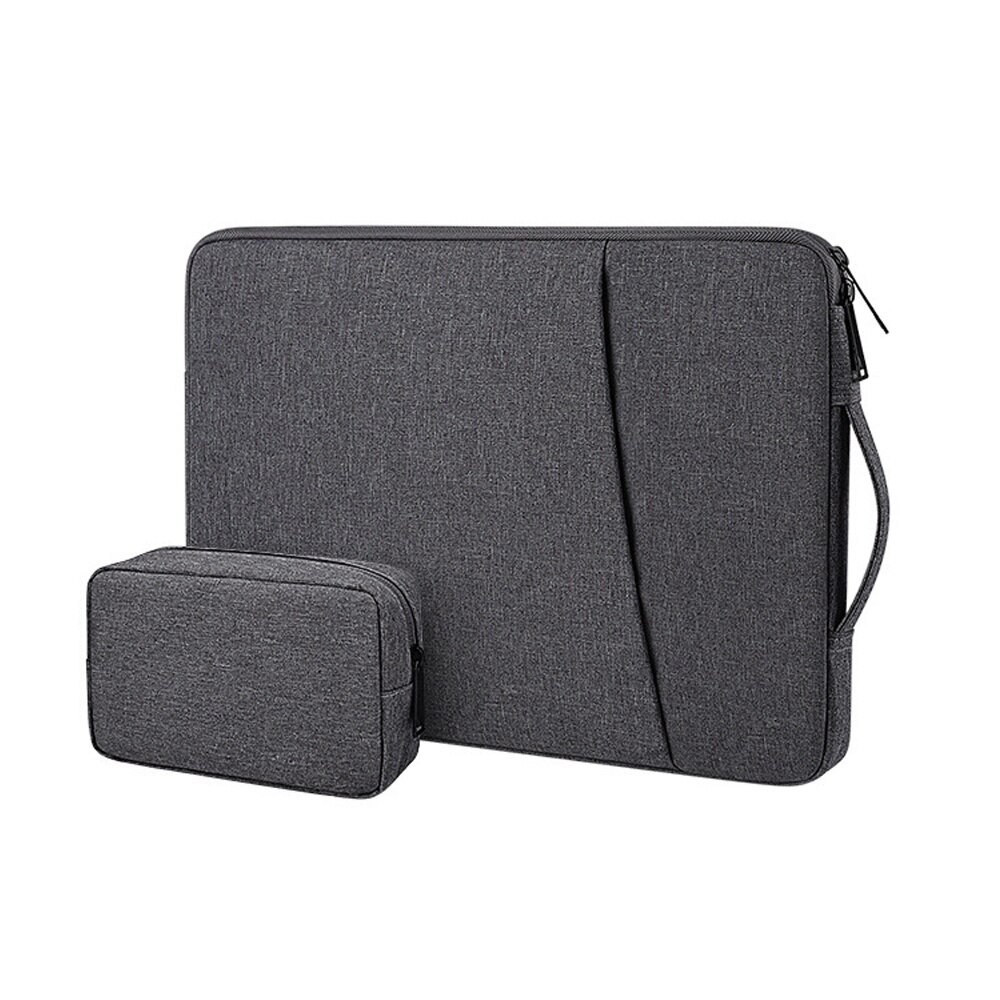Geanta laptop unica Cozevdnt, 13,3", protectie umeri, gri