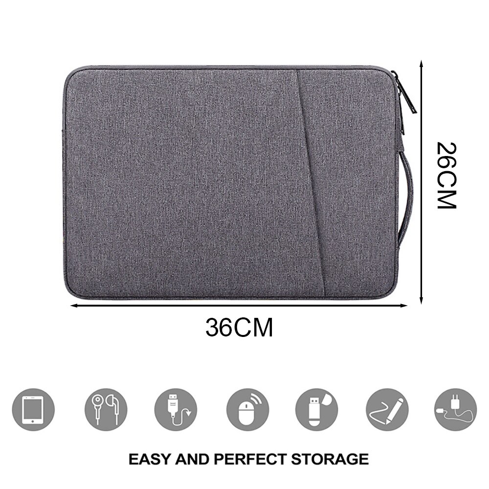 Geanta laptop unica Cozevdnt, 13,3", protectie umeri, gri