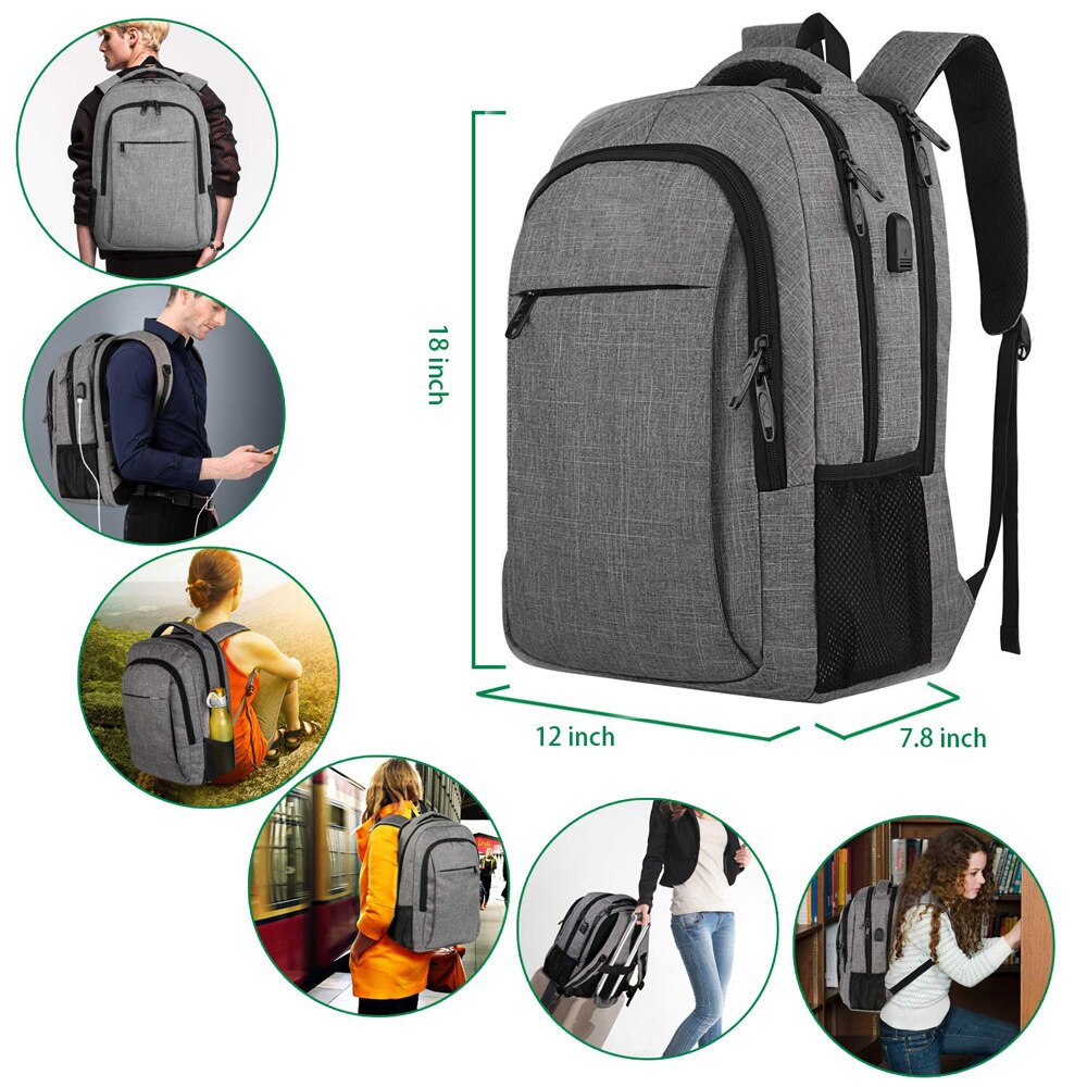Rucsac Cozevdnt, compartiment pentru laptop 18", gri