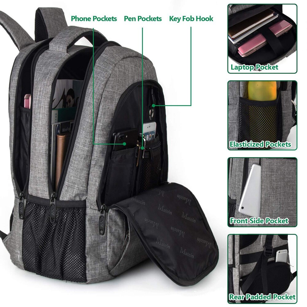 Rucsac Cozevdnt, compartiment pentru laptop 18", gri