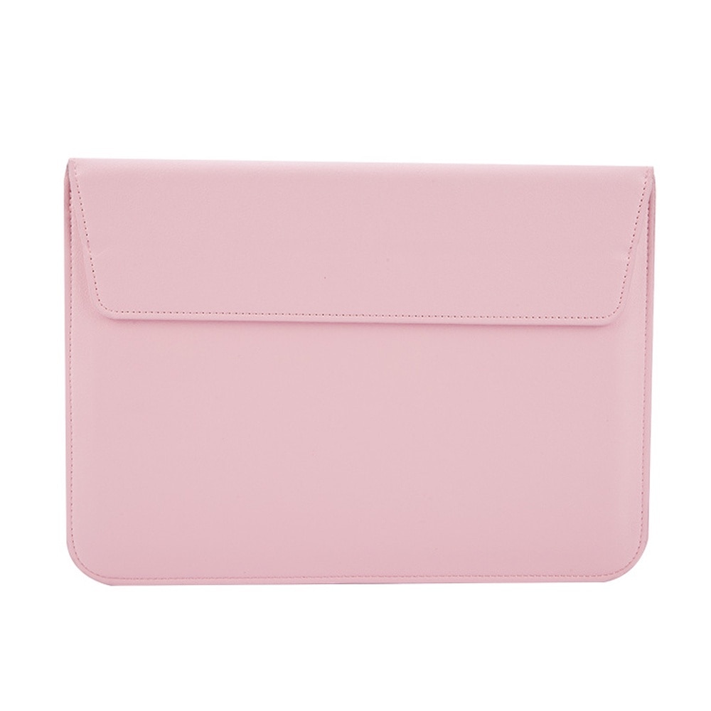Geanta laptop set, Cozevdnt, husa suport 13 inchi, piele artificiala, protectie umeri, roz