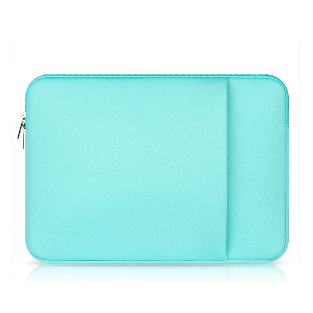 Geanta laptop Cozevdnt, husa de protectie 11 inci, turcoaz, protectie umeri