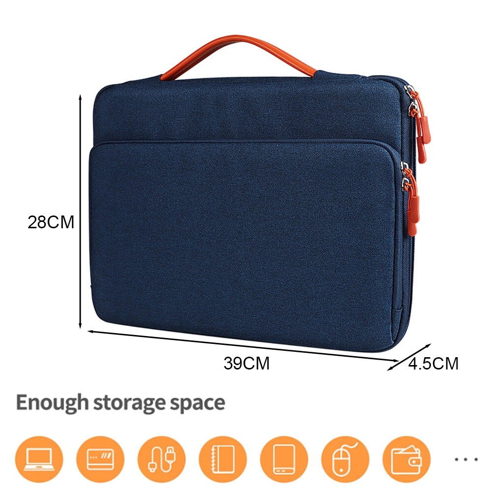 Geanta pentru laptop, Cozevdnt, 14.1-15.4", impermeabila, bleumarin, protectie umeri