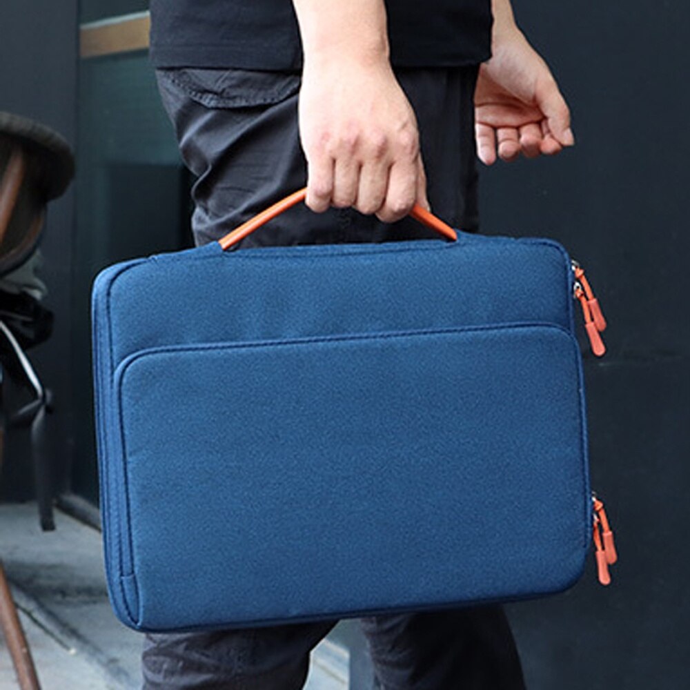 Geanta pentru laptop, Cozevdnt, 14.1-15.4", impermeabila, bleumarin, protectie umeri