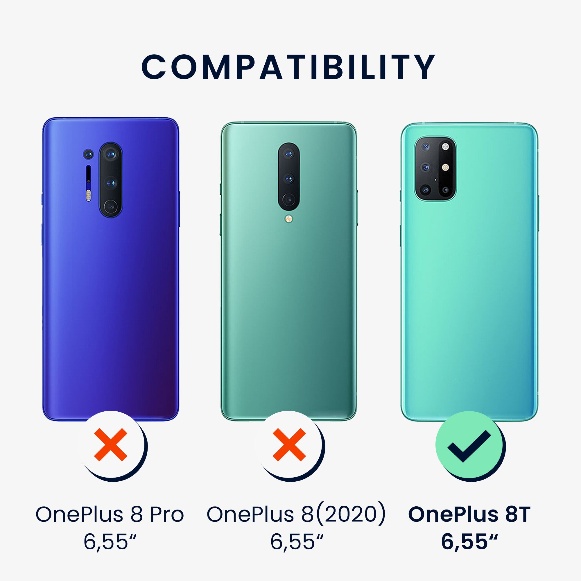 Husa Kwmobile pentru OnePlus 8T, Roz, Silicon, KWM0000123Q026C