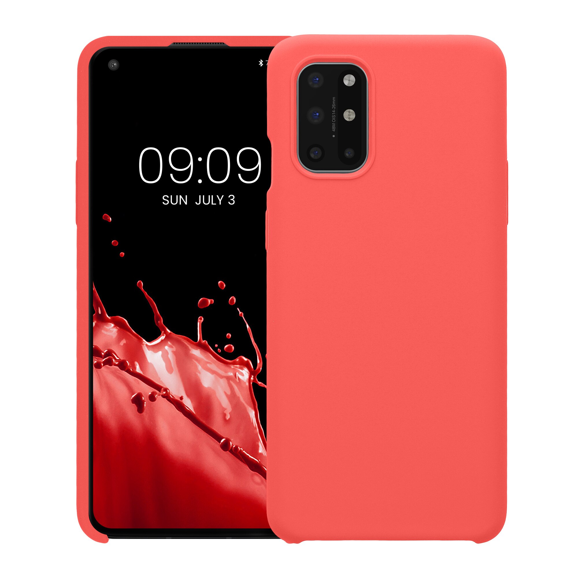 Husa Kwmobile pentru OnePlus 8T, Roz, Silicon, KWM0000123Q026C