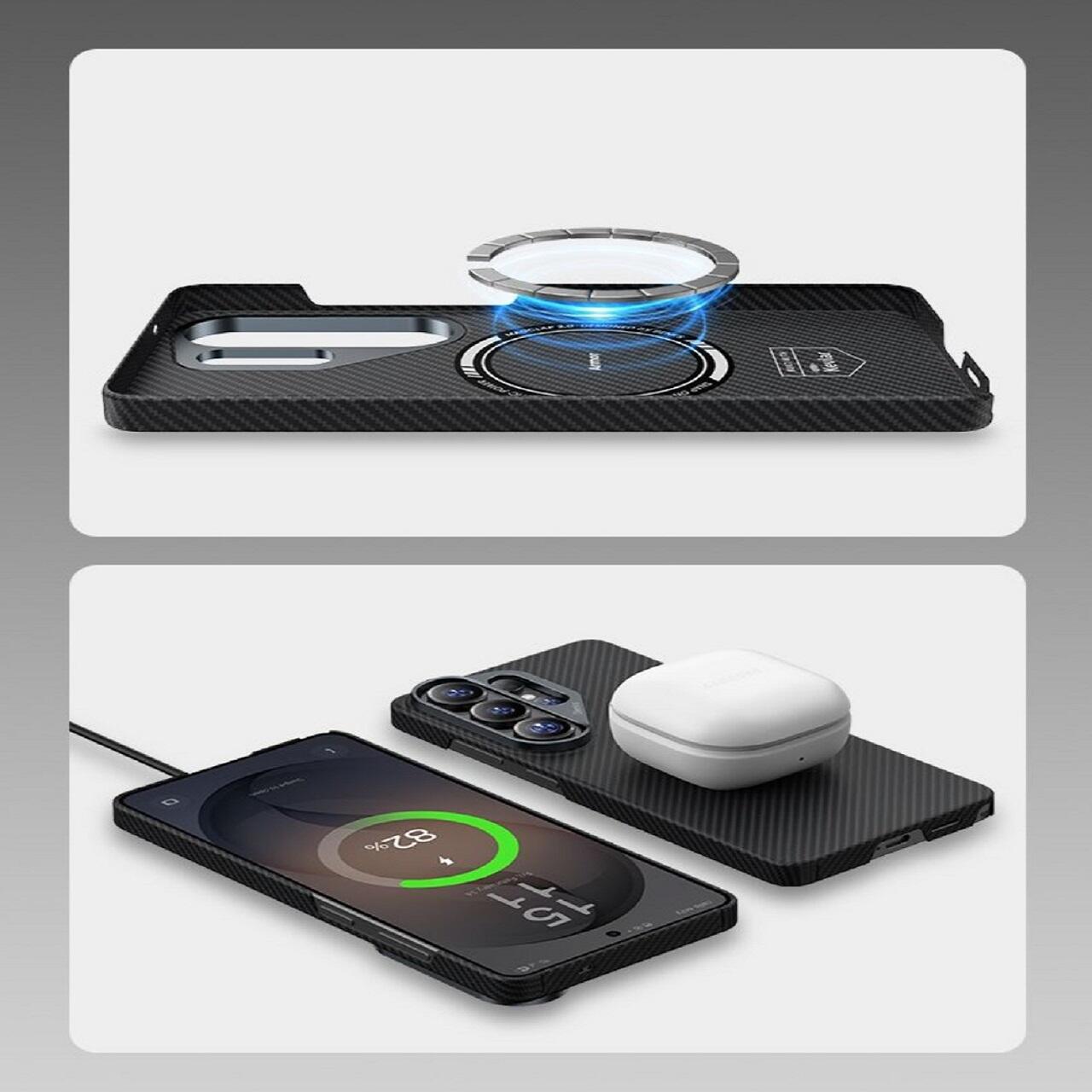 Husa Benks Armor Air 600D Kevlar Magnetic compatibila cu Samsung Galaxy S26 Ultra, Negru