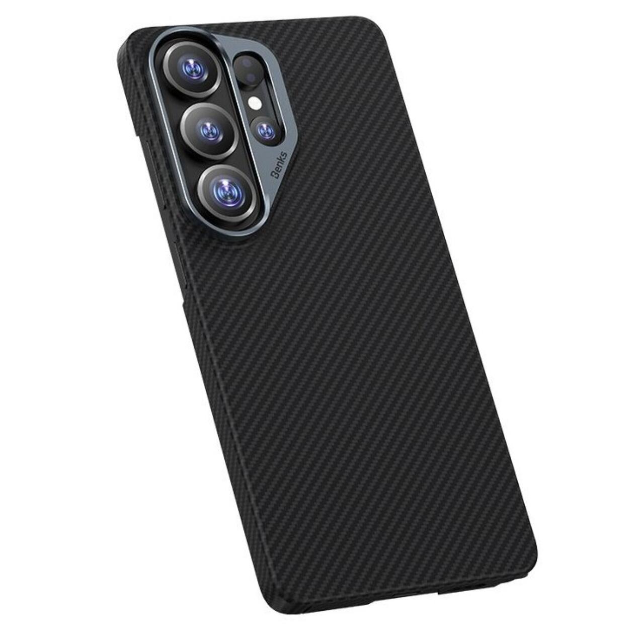 Husa Benks Armor Air 600D Kevlar Magnetic compatibila cu Samsung Galaxy S26 Ultra, Negru