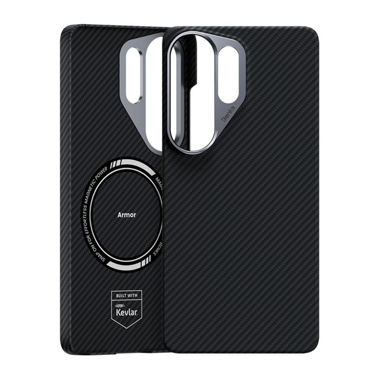 Husa Benks Armor Air 600D Kevlar Magnetic compatibila cu Samsung Galaxy S26 Ultra, Negru