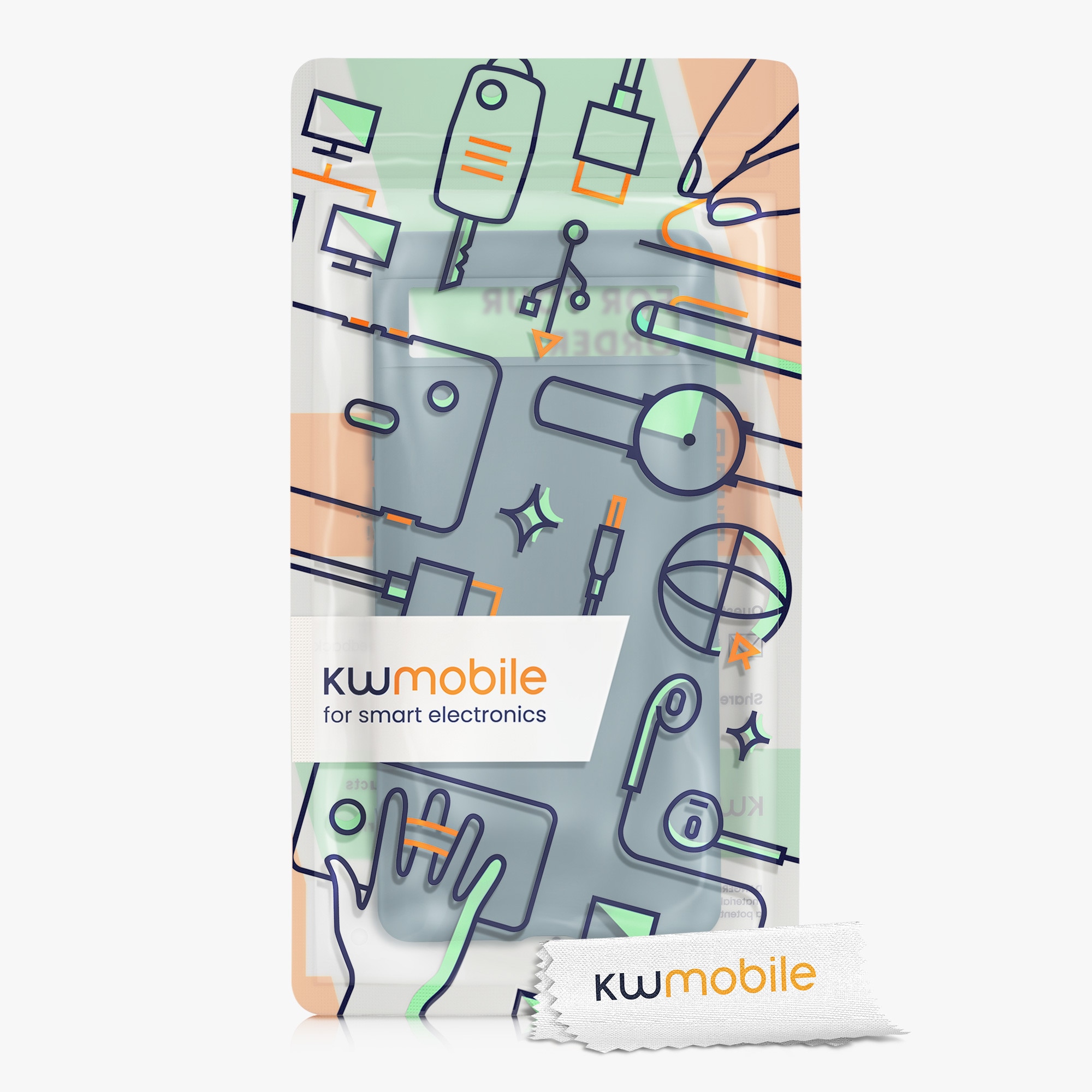 Husa kwmobile pentru Google Pixel 6a, Silicon, Verde, 57799.207