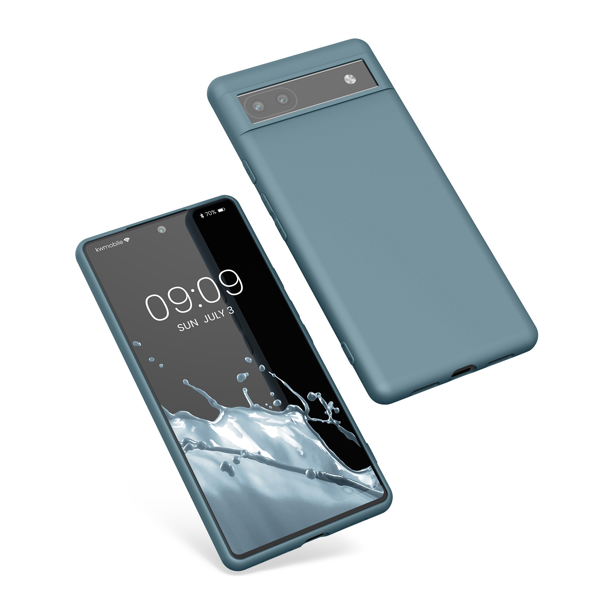 Husa kwmobile pentru Google Pixel 6a, Silicon, Verde, 57799.207