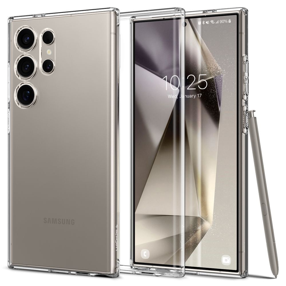 Carcasa Spigen Liquid Crystal compatibila cu Samsung Galaxy S24 Ultra Crystal Clear